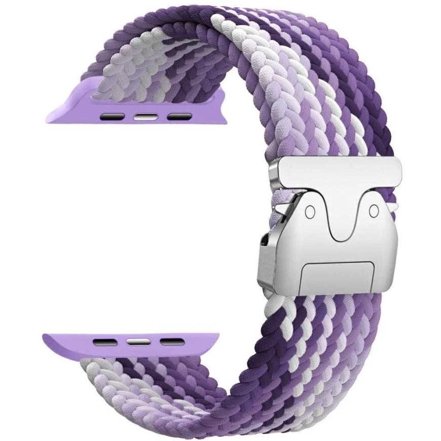 Beline Woven Nylon Parachute rihm Watch 38/40/41mm jaoks, lilla värv