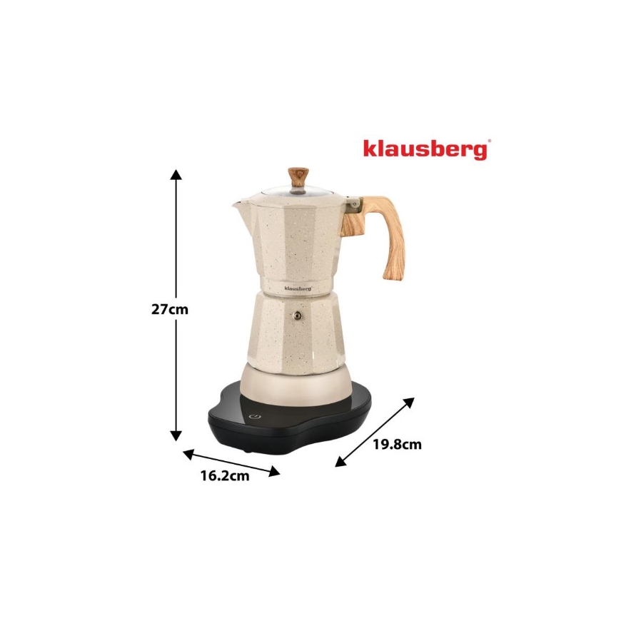 Электрическая кофеварка эспрессо, 0,3 л, бежевая, 500 Вт, KB 799 – 3