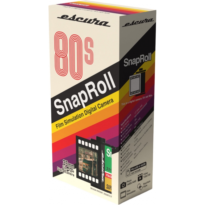 Escura SnapRoll Mini Digital Camera raktinis skaitmeninis fotoaparatas – 3