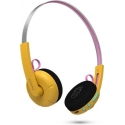 Philips TAMS1YL/00 Moving Sound The Ringo Duo Wireless Headphones, Yellow