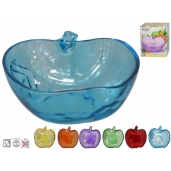 Стеклянная миска в форме яблока 12,5 x 13 x 4,7 см, 6 видов, KIT