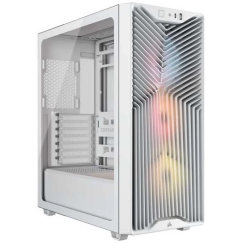 Corsair 3200D RS ARGB datora korpuss, Midi-Tower, ATX, rūdīts stikls - balts