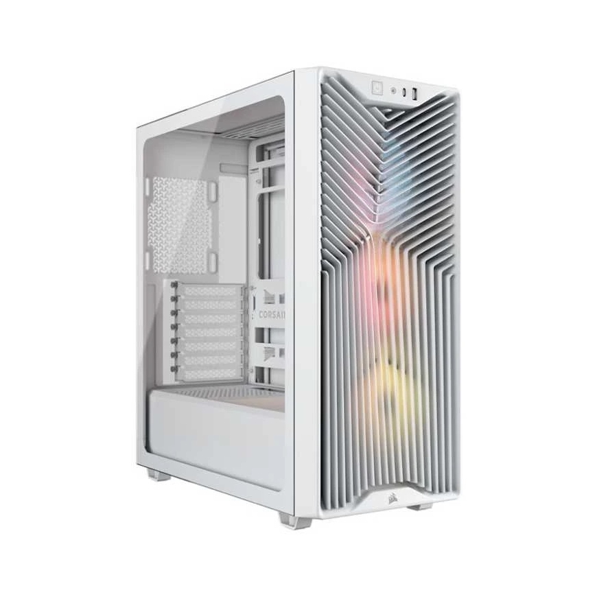 Corsair 3200D RS ARGB tietokonekotelo, Midi-Tower, ATX, karkaistu lasi - valkoinen