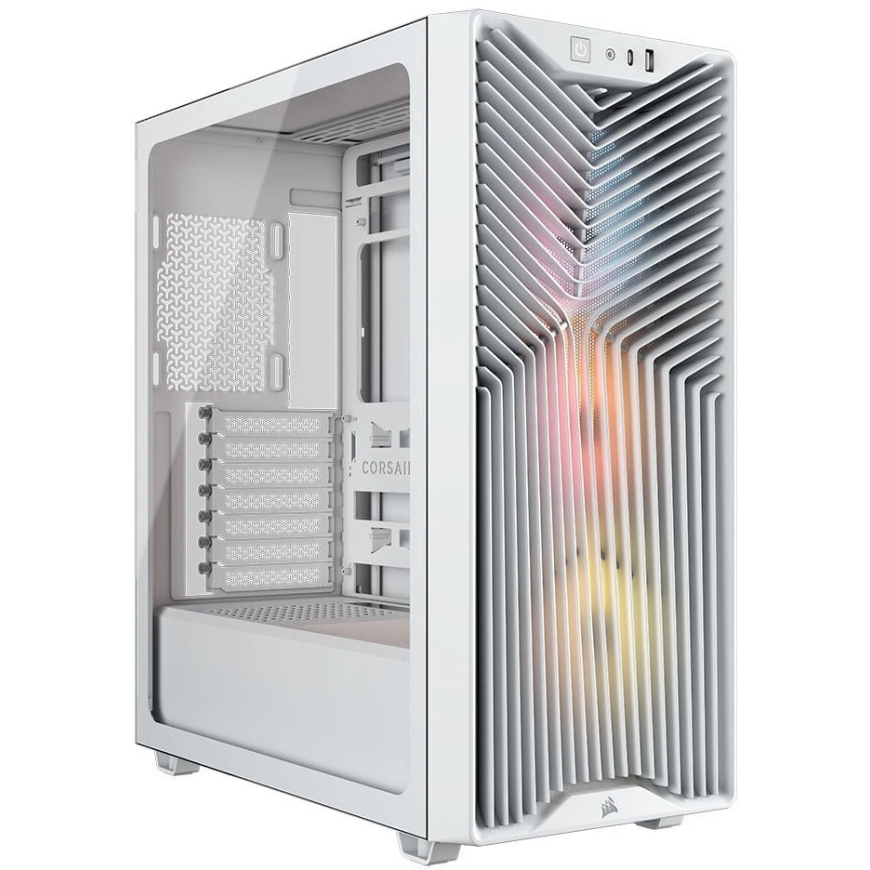 Corsair 3200D RS ARGB computer case, Midi-Tower, ATX, tempered glass - white – 3