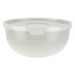 Bļoda ar vāku, 0,7 L, pelēki bēša, 14 x 14 x 7, 91311, RAVI Deco