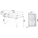 Massido Collapsible Freestanding Dryer "Lina", 22 m, Stainless Steel Massido Collapsible Freestanding Dryer "Lina", 22 m, Stainless Steel
