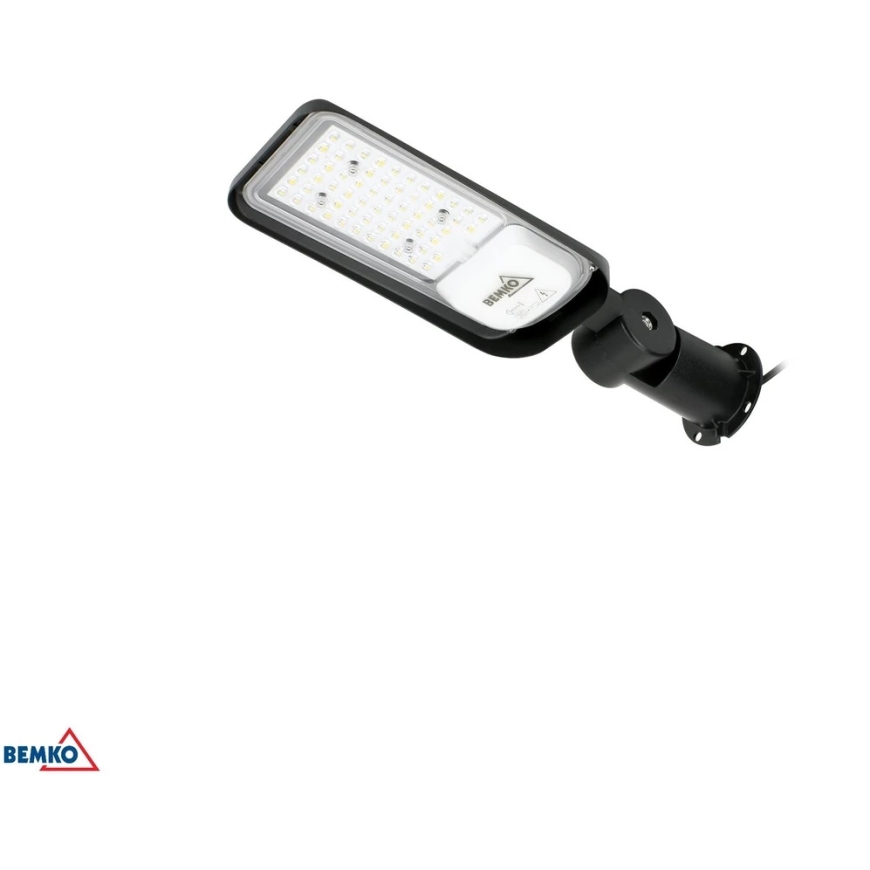 Bemko 50W LED ielas lampa JAZMIN, melna, 4000K, IP65, 140°x70° – 3