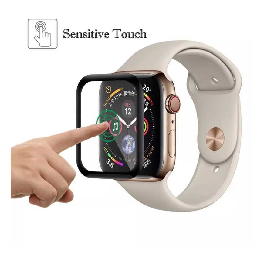 Riff "3D Curved Tempered Glass for Apple Watch 45mm" Black – 4