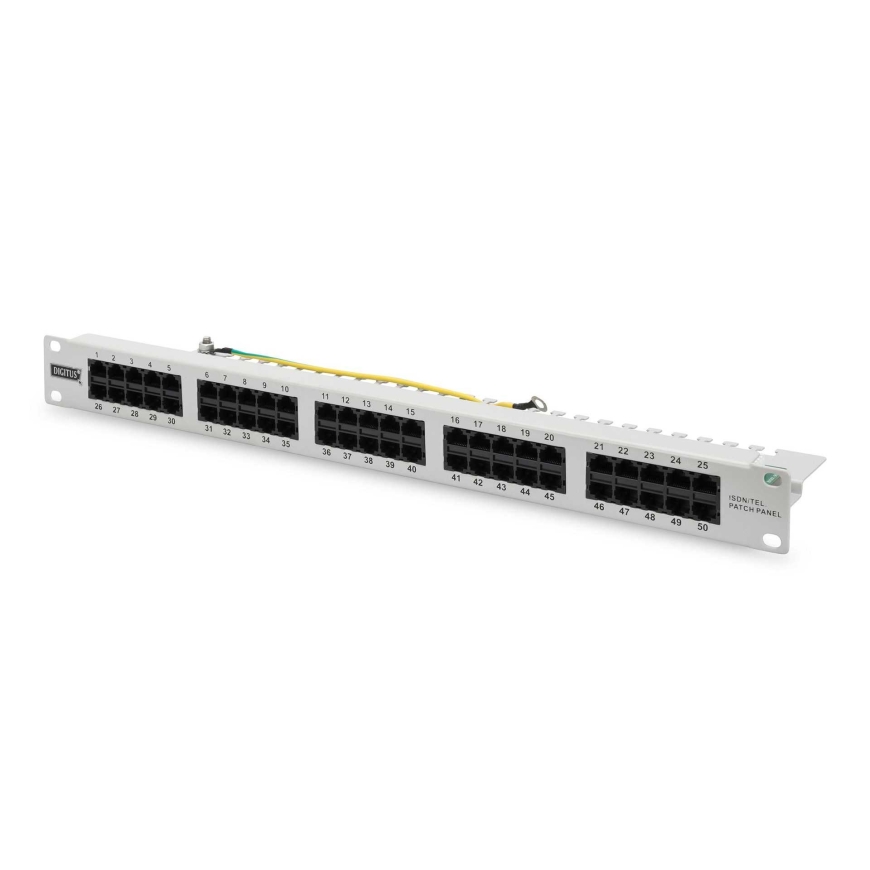 Патч-панель DIGITUS 1U 50x RJ45 LSA Серая – 5