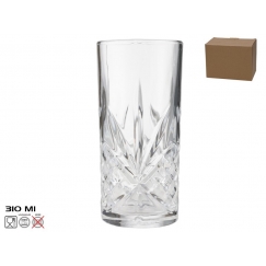 Stiklinės, 6 dalių rinkinys, 310 ml, 14,3 x 6,8 x 6,8 cm, KITCHE