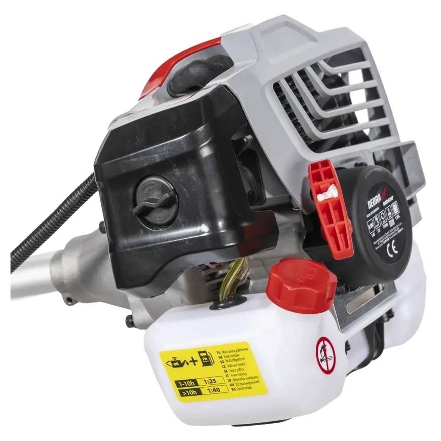 Dedra Gas Brushcutter 1.45 kW 52cc belt, face protection, 3 heads, line spool, 3 tooth blade, fuel tank – 2