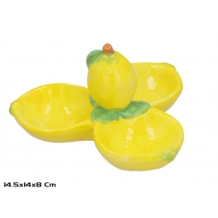 Uzkodu šķīvis “Lemon” 14,5x14x8 cm, KITCHEN&GO