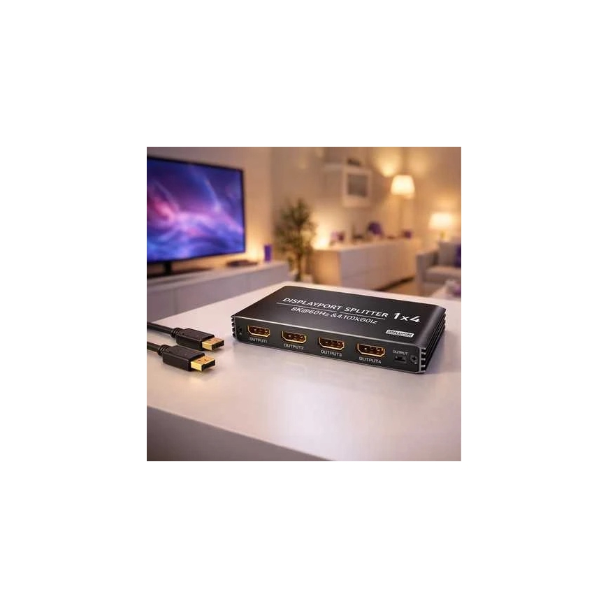 Spacetronik HDMI Splitter 1x4 8K 4K 120Hz with HDR Dolby EDID