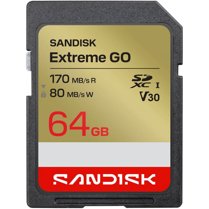 SanDisk 64 Gt Extreme GO UHS-I U3 V30 SD mälukaart