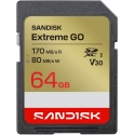 SanDisk 64 GB Extreme GO UHS-I U3 V30 SD memory card SanDisk 64 GB Extreme GO UHS-I U3 V30 SD memory card