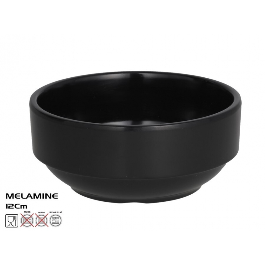 Classic Black Bowl 12x5.4 cm, KITCHEN&GO