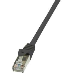 LogiLink 7.5m, Cat6 tīkla kabelis Melns 7,4 m F/UTP (FTP)