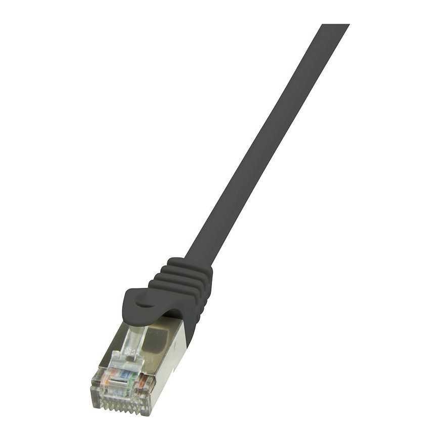 LogiLink 7.5m, Cat6 tīkla kabelis Melns 7,4 m F/UTP (FTP)