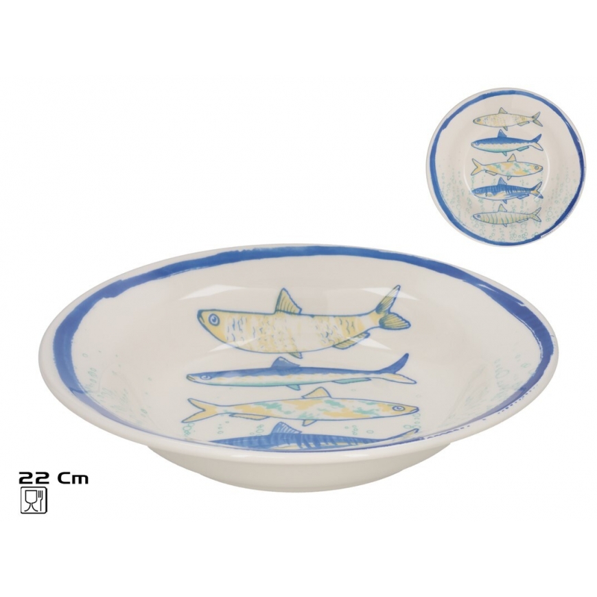 Dziļais šķīvis 22 cm, 21,5x21,5x4,5 cm, KITCHEN&GO