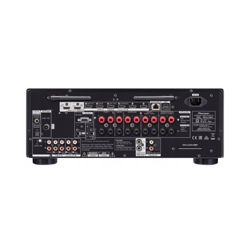 Mājas kino teātra uztvērējs Pioneer VSX-LX505, melns – 3