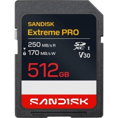 SanDisk 512 ГБ Extreme PRO UHS-I U3 V30 SD карта памяти