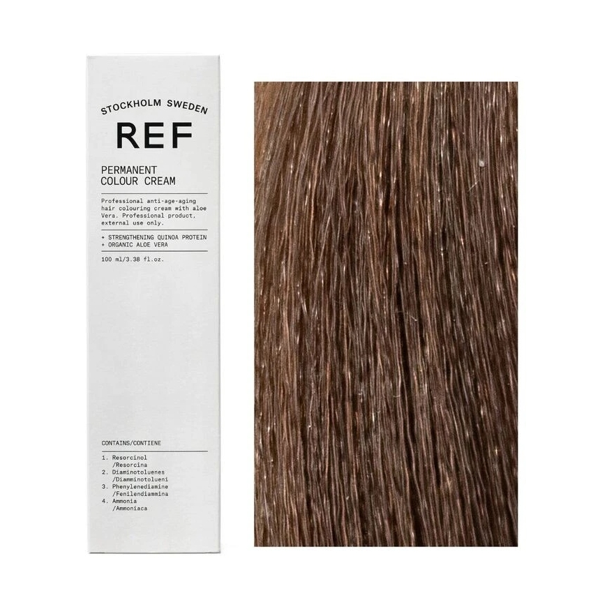 Ref Stockholm REF Permanent Colour Vegan Permanent Hair Dye 7.003 Bahia Natural heledatele juustele, 100 ml