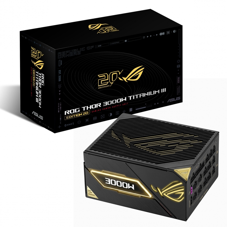 ROG Thor 3000W Titanium III Edition 20 maitinys