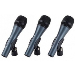 SENNHEISER 3PACK E835, НАБОР МИКРОФОНОВ С 3X E 835, ВОКАЛЬНЫЙ МИКРОФОН, ДИНАМИЧЕСКИЙ, КАРДИОИД, ВКЛЮЧАЕТ ДЕРЖАТЕЛЬ МИКРОФОНА И Ч
