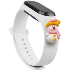 Fusion lisatarvikud Xiaomi Mi Band 5/6 Valge Jõuluvana Lumeinimene 2