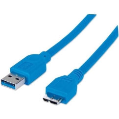 Techly SuperSpeed USB 3.0 -kaapeli, A male - micro-B male, 50 cm