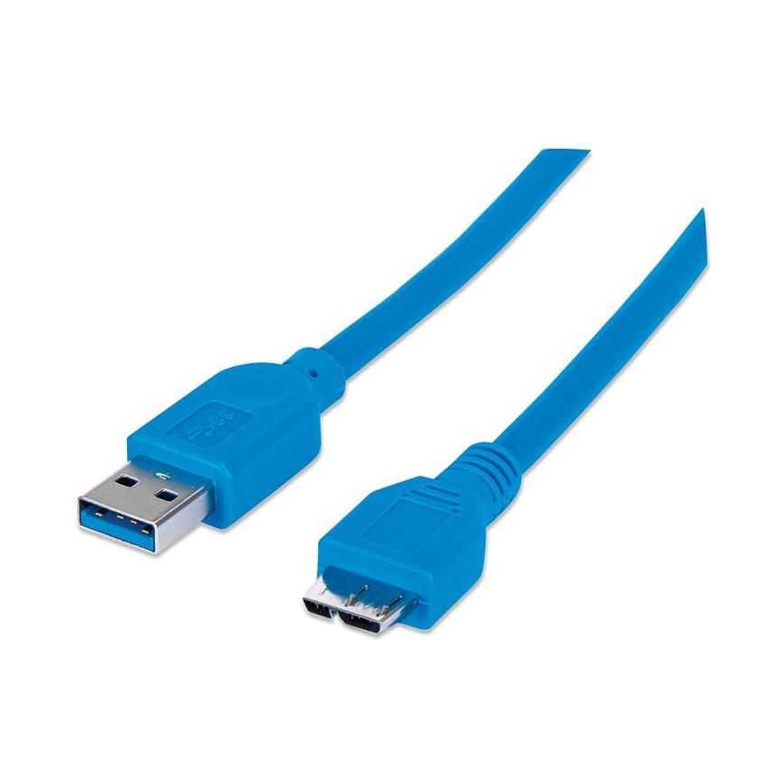 Кабель Techly SuperSpeed USB 3.0, A male - micro-B male, 50 см