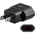 Goobay 45344 tüüp-adapter, europlug-USA/Japan