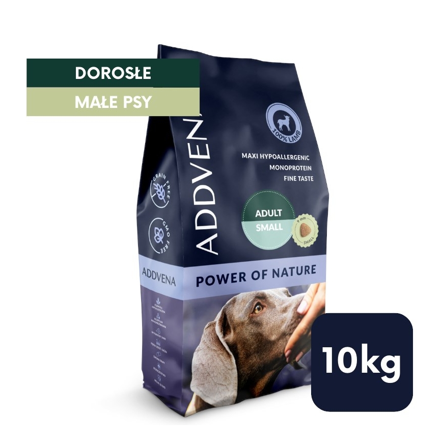 ADDVENA Daba jauda Pieaugušais Mazs Aita - sausā suņu barība - 10kg – 2