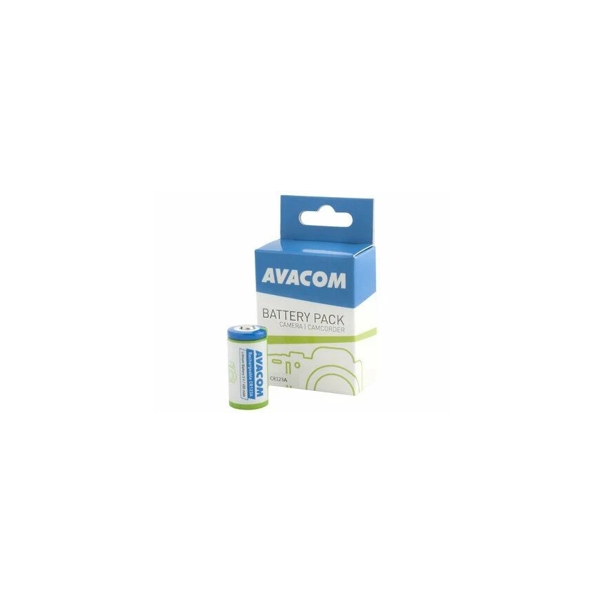 AVACOM LĪDZSTRĀVAS AKUMULATORS AVACOM CR123A, RCR123A 3V 450MAH 1,4WH