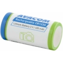 AVACOM ĮKRAUJAMAS NUOTRAUKOS Akumuliatorius AVACOM CR123A, RCR123A 3V 450MAH 1,4WH AVACOM ĮKRAUJAMAS NUOTRAUKOS Akumuliatorius AVACOM CR123A, RCR123A 3V 450MAH 1,4WH