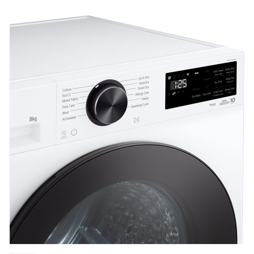 LG RHX5008TLB dryer, white – 4