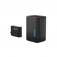 GoPro Dual Battery Charger divi akumulatoru lādētājs ar vienu Enduro 2 akumulatoru