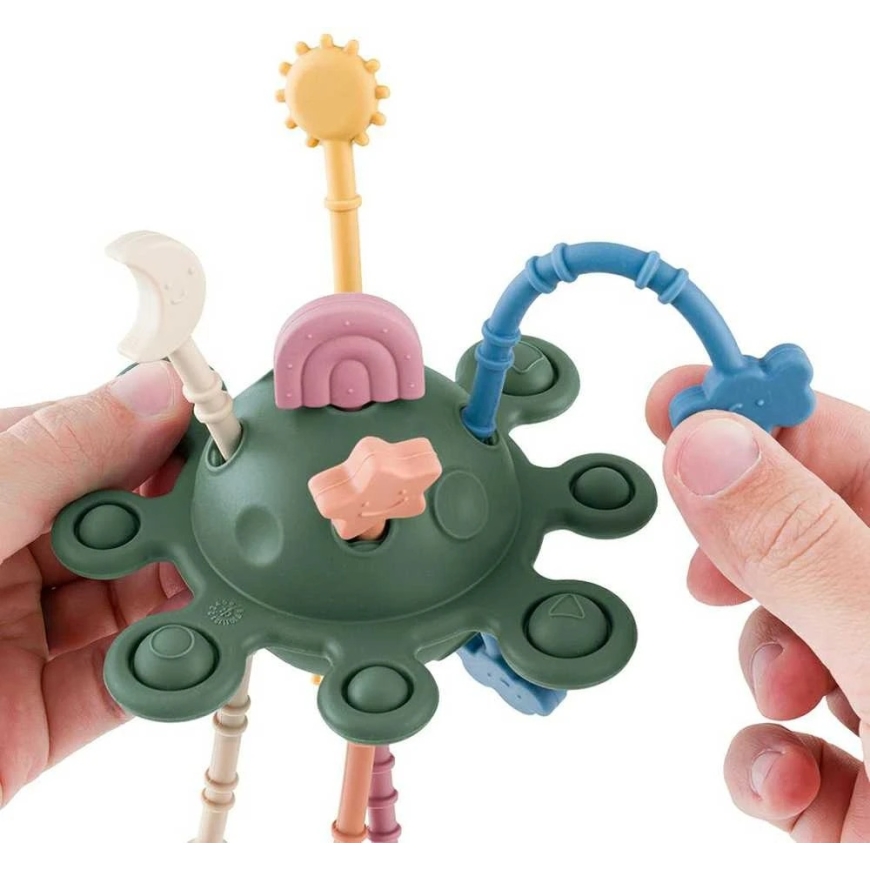 Petite&Mars Crazy Planet - sensorinis žaislas vaikams 10m+ | Misty Žalias – 3