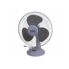 Lauaventilaator, 40W, 40cm, 3 kiirusevalikut, valge/hall, R51760