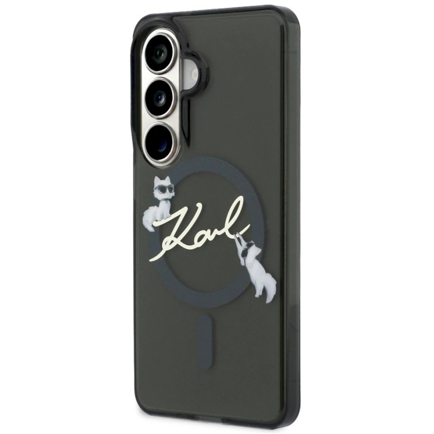 Чехол Karl Lagerfeld IML KC Script MagSafe для Samsung Galaxy S26 Plus черного цвета – 3
