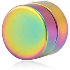 Colorful Magnetic Single Earring 2in1 (Stone, Mini Brooch) VSE6018C-PET