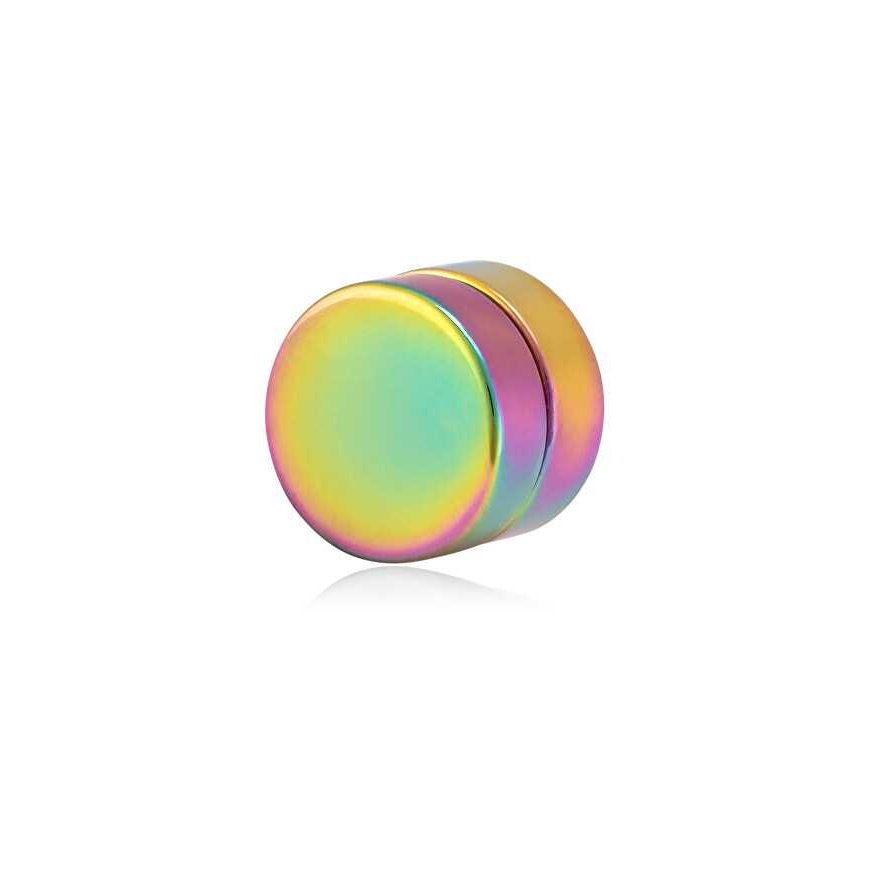 Värikäs magneettinen yksittäinen korvakoru 2in1 (kivi, mini-solki) VSE6018C-PET