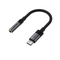 USB-C - 3,5 mm Acefast J12 Audio-adapteri musta USB-C - 3,5 mm Acefast J12 Audio-adapteri musta