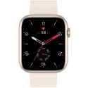 Smartwatch Gravity GT3-6, Rose gold case with cream-colored strap