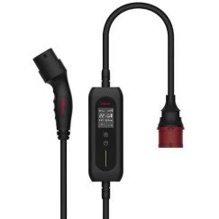 Hismart Elektromobiļa portatīvā uzlādētāja Tips 2 - CEE, 22kW, 6-32A, 3-fāzu, 5m