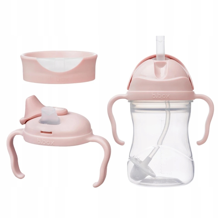 B.BOX 3in1 Beauty Set: Sipper Cup, Water Bottle, Training Cup 240 ml Pink Pink – 2