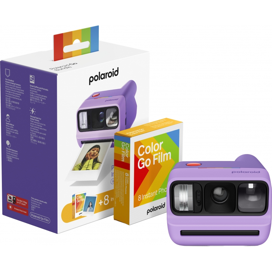 Polaroid Go Gen 3 моментальная камера и цветная пленка, 8 снимков, фиолетовый