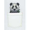 Beldizart Water-soluble canvas cross-stitch embroidery kit Cheerful Panda SV-241 Beldizart Water-soluble canvas cross-stitch embroidery kit Cheerful Panda SV-241