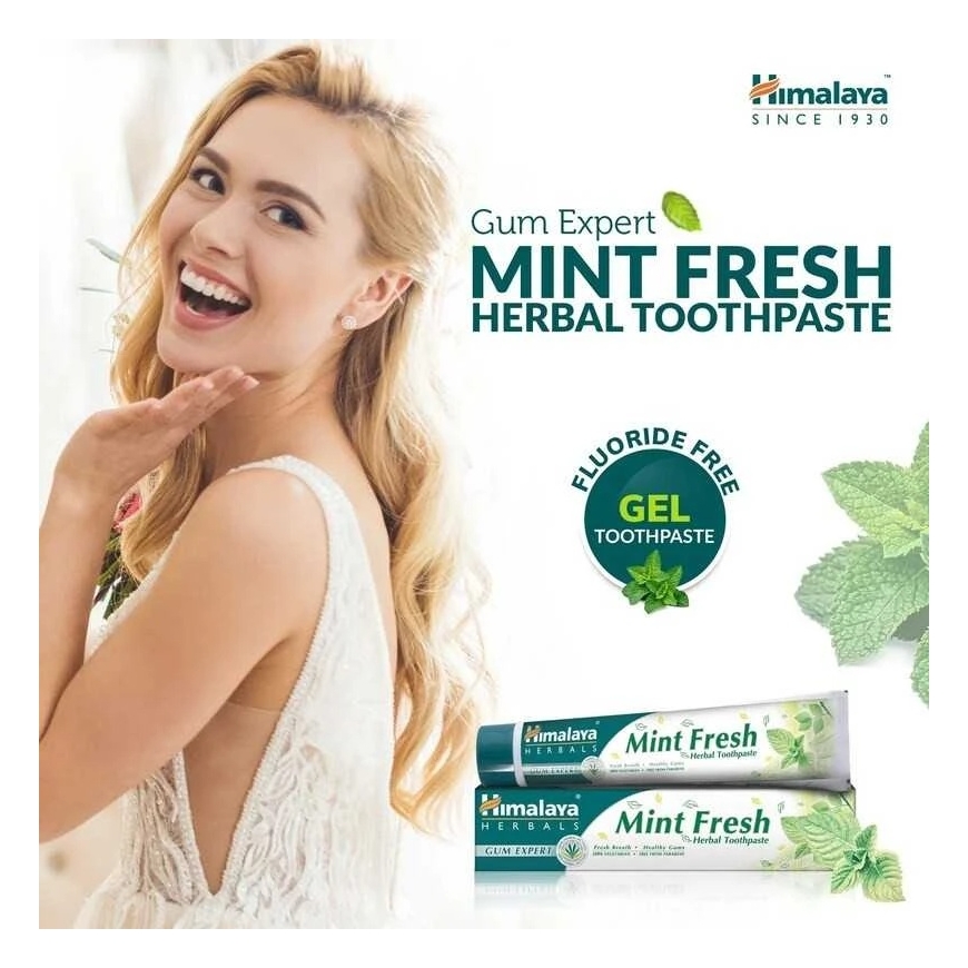 Himalaya Herbals Yrttihammastahna Minttu Raikastus Kumiekspert, Himalaya, 75ml – 5