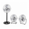 Ventilators, 3 vienā, 18"/ 45.72 cm, 70 W, 3 ātrumi, hromēts/mel Ventilators, 3 vienā, 18"/ 45.72 cm, 70 W, 3 ātrumi, hromēts/mel